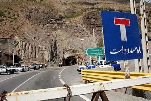 فرمانده پلیس راه کندوان: محور مرزن آباد به سمت تهران به علت ترافیک سنگین مسدود شد